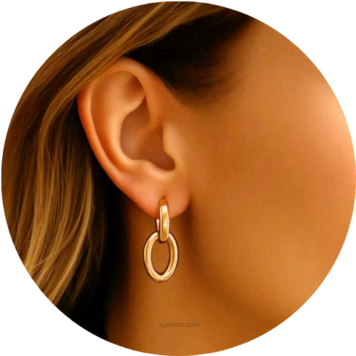 18k Gold Plated Earrings | Anti Tarnish jewelry in UAE, DUBAI