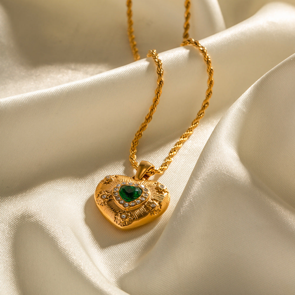 Green Stoned Necklace